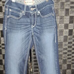 Ariat Size 27 Real Denim Thick Stitched Jeans size 26 L